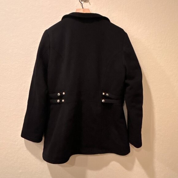 INTL D.e.t.a.i.l.s Women's Black Jacket Coat Size Large - Picture 2 of 8